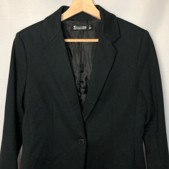 New York & Company Black Single Button Office Blazer 8 - Picture 3 of 9